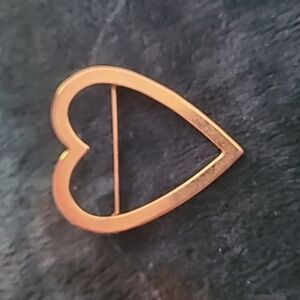 Vintage Gold filled Heart Brooch
